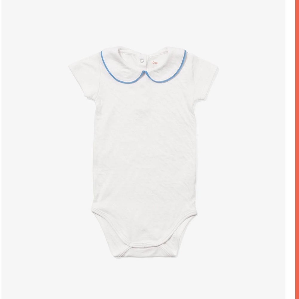 Oso & Me Pan one-piece, blue piping